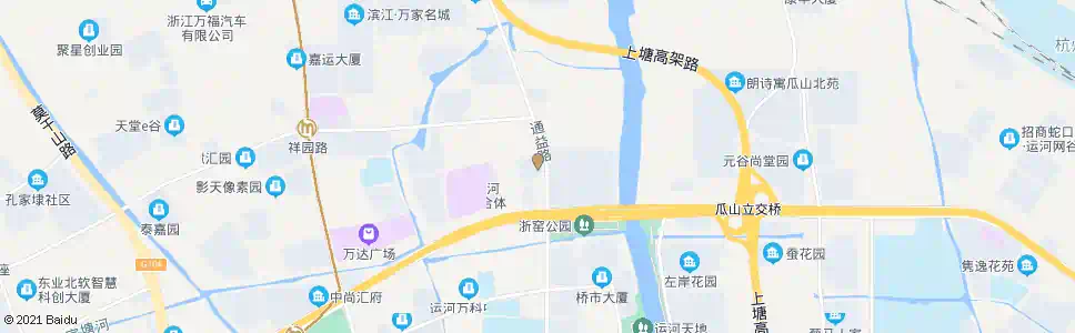 杭州总管堂北苑_公交站地图_杭州公交_妙搜公交查询2025