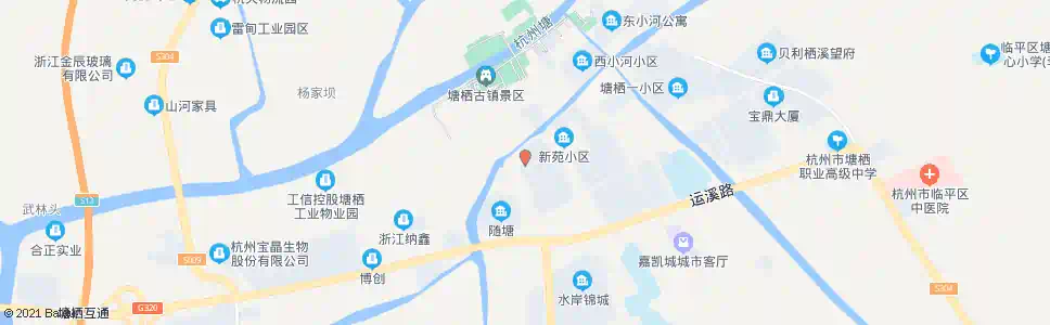 杭州塘栖_公交站地图_杭州公交_妙搜公交查询2025