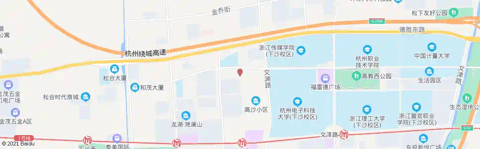 杭州高沙路学源街口_公交站地图_杭州公交_妙搜公交查询2025