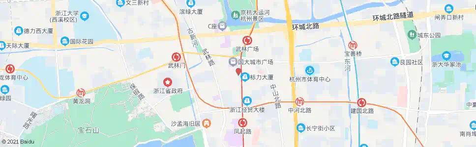 杭州延安新村(北)_公交站地图_杭州公交_妙搜公交查询2025