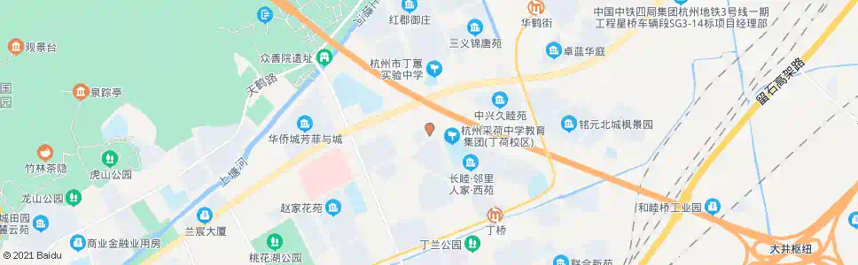 杭州环丁路公交站_公交站地图_杭州公交_妙搜公交查询2025