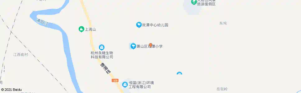 杭州欢潭_公交站地图_杭州公交_妙搜公交查询2025