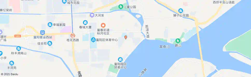 杭州富春二小_公交站地图_杭州公交_妙搜公交查询2025