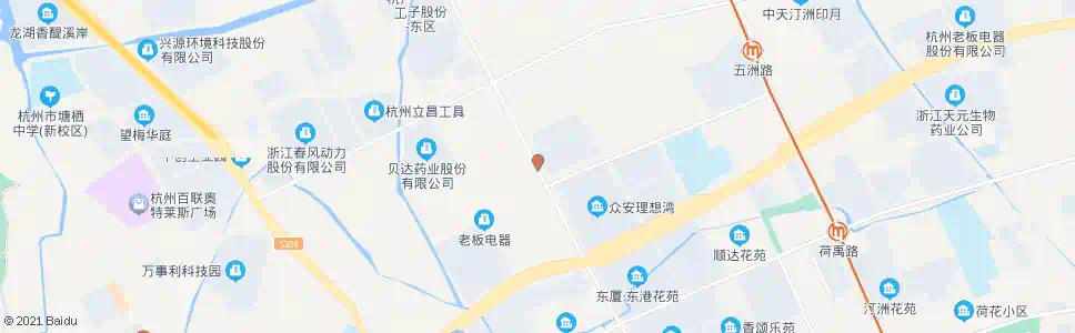 杭州星河路新洲路口_公交站地图_杭州公交_妙搜公交查询2025