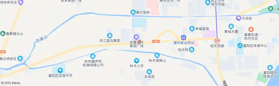 杭州金鑫建材市场_公交站地图_杭州公交_妙搜公交查询2025