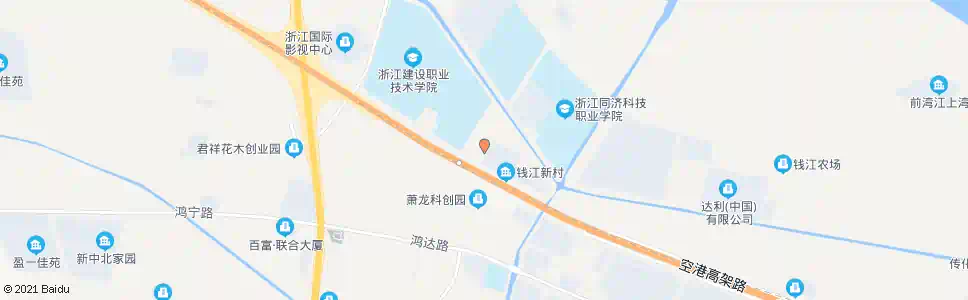 杭州萧山高教园东_公交站地图_杭州公交_妙搜公交查询2025