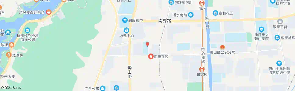 杭州朝晖小学_公交站地图_杭州公交_妙搜公交查询2025