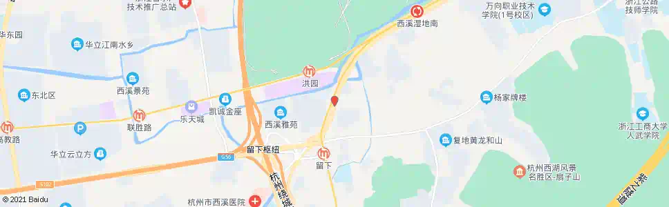 杭州留下北_公交站地图_杭州公交_妙搜公交查询2025