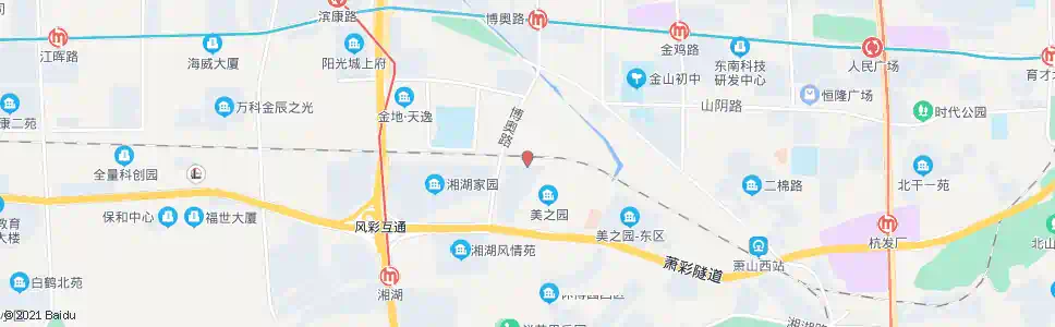 杭州湘湖美地_公交站地图_杭州公交_妙搜公交查询2025