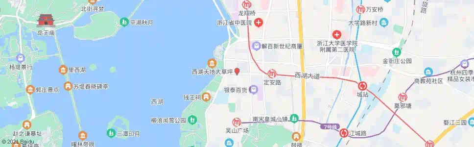 杭州涌金门东_公交站地图_杭州公交_妙搜公交查询2025