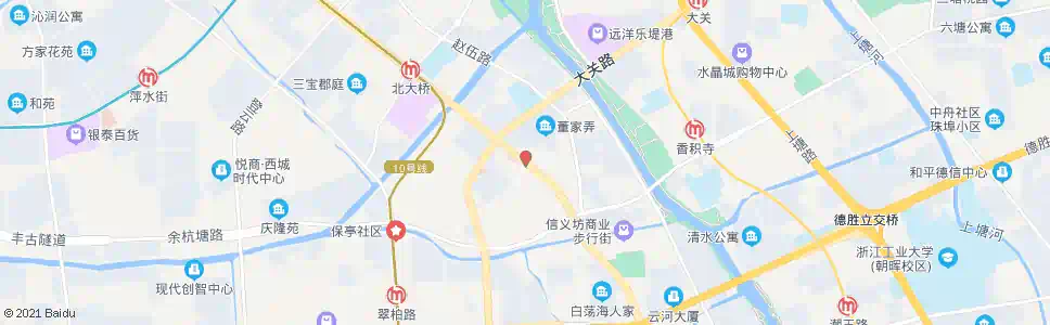 杭州董家新村_公交站地图_杭州公交_妙搜公交查询2025