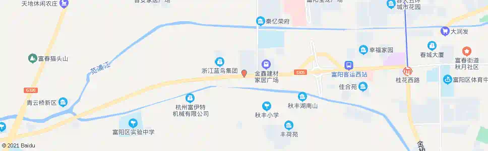 杭州秋丰_公交站地图_杭州公交_妙搜公交查询2025