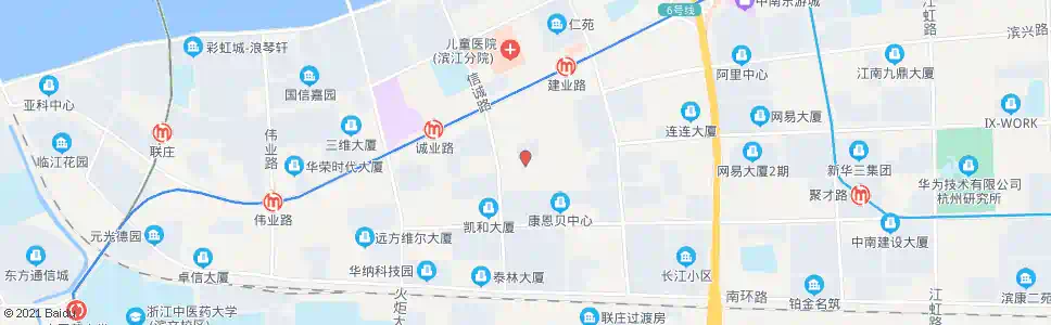 杭州滨安路信诚路口_公交站地图_杭州公交_妙搜公交查询2025