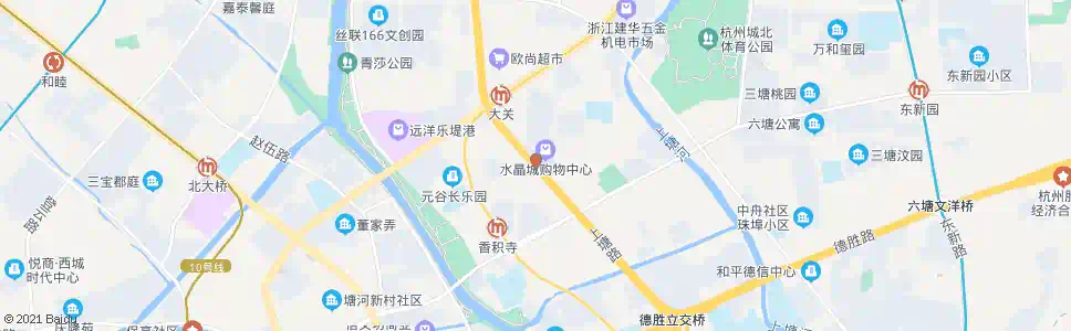 杭州大关西六苑_公交站地图_杭州公交_妙搜公交查询2025