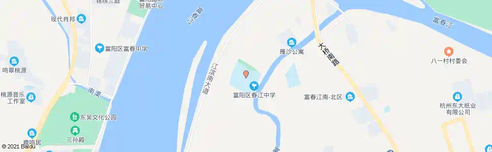 杭州江南中学(中沙村)_公交站地图_杭州公交_妙搜公交查询2025