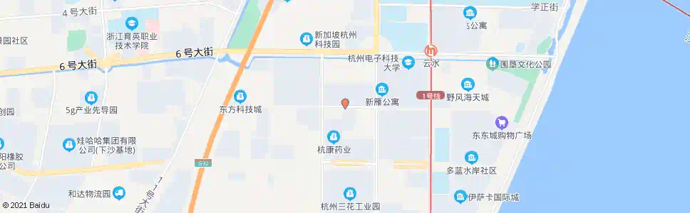 杭州二十一号路十二号大街口_公交站地图_杭州公交_妙搜公交查询2025