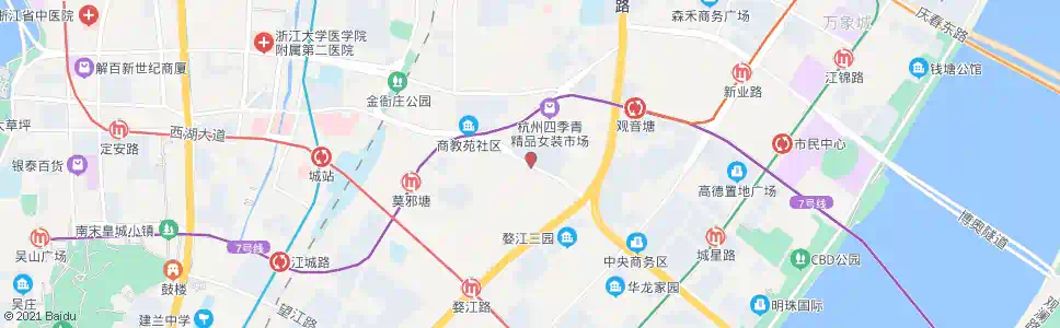 杭州总管塘_公交站地图_杭州公交_妙搜公交查询2025