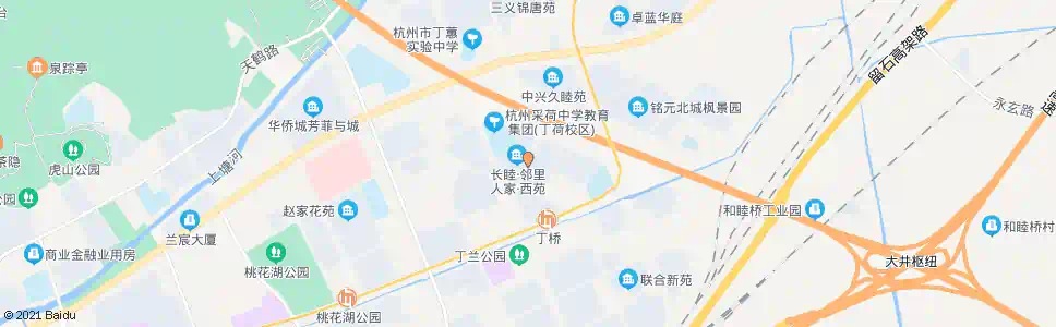 杭州长睦邻里人家东苑_公交站地图_杭州公交_妙搜公交查询2025