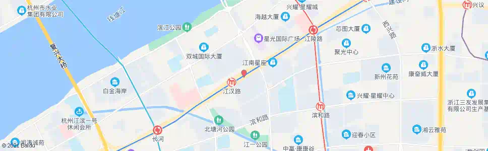 杭州江一村_公交站地图_杭州公交_妙搜公交查询2025
