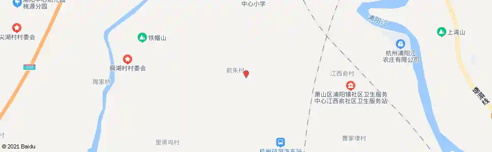 杭州前朱路口_公交站地图_杭州公交_妙搜公交查询2025