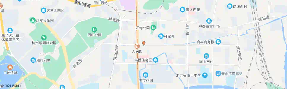 杭州萧山青少年宫_公交站地图_杭州公交_妙搜公交查询2025