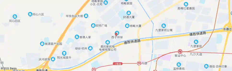 杭州九盛路九州路口_公交站地图_杭州公交_妙搜公交查询2025
