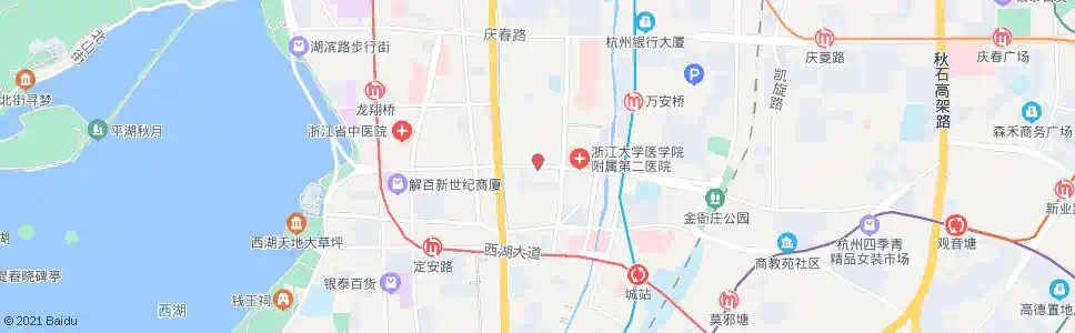 杭州浙二医院_公交站地图_杭州公交_妙搜公交查询2025