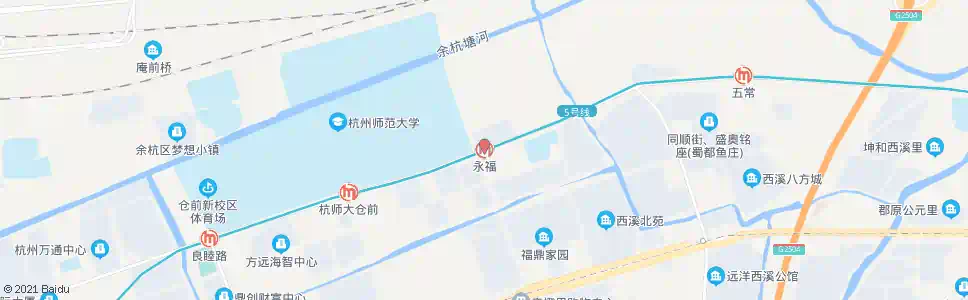 杭州永福路口_公交站地图_杭州公交_妙搜公交查询2025