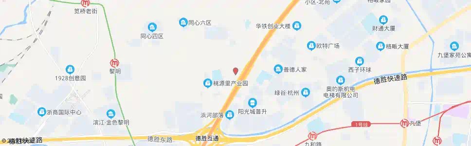 杭州浜河村_公交站地图_杭州公交_妙搜公交查询2025