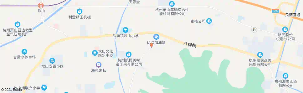 杭州坎山镇牌_公交站地图_杭州公交_妙搜公交查询2025