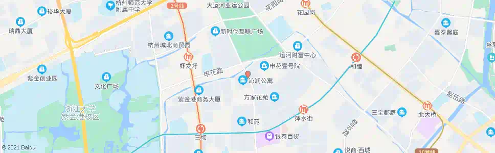 杭州北庄塘_公交站地图_杭州公交_妙搜公交查询2025