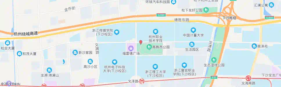 杭州学源街文泽路口_公交站地图_杭州公交_妙搜公交查询2025