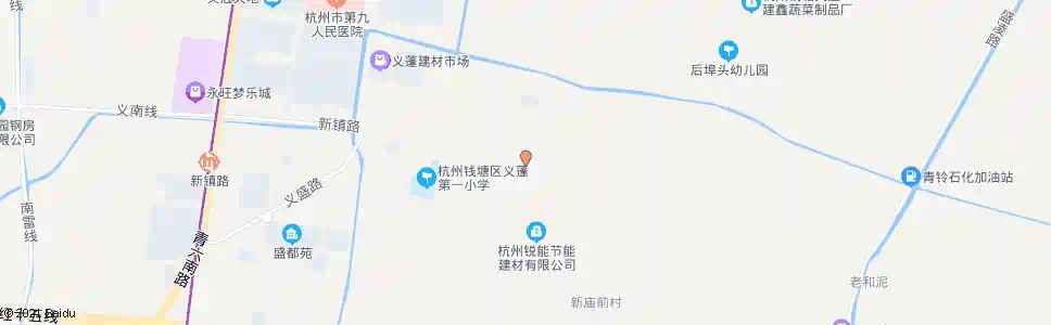 杭州后新庙_公交站地图_杭州公交_妙搜公交查询2025
