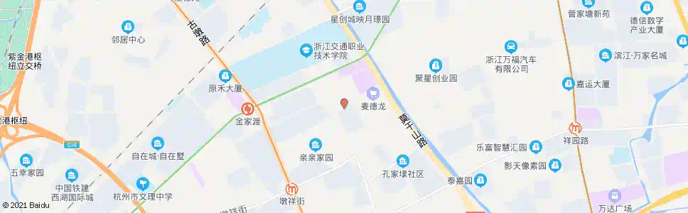 杭州金家渡南苑_公交站地图_杭州公交_妙搜公交查询2025