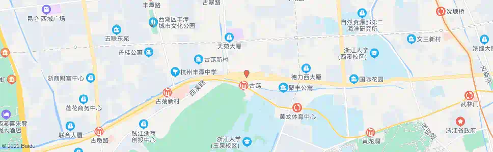 杭州古荡_公交站地图_杭州公交_妙搜公交查询2025