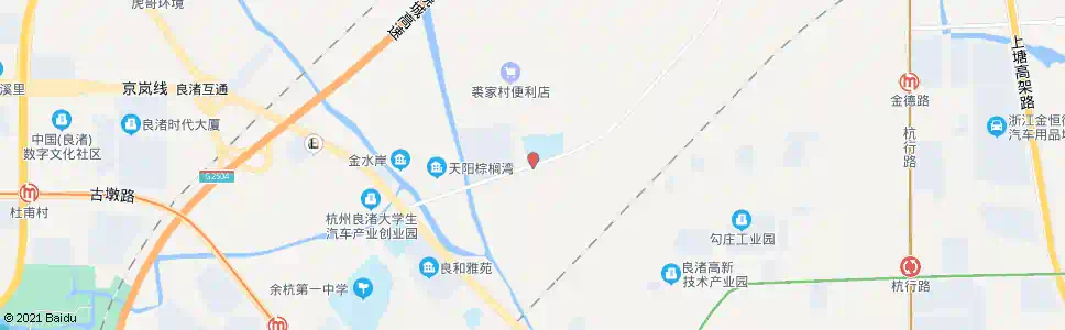 杭州良渚沈家村_公交站地图_杭州公交_妙搜公交查询2025