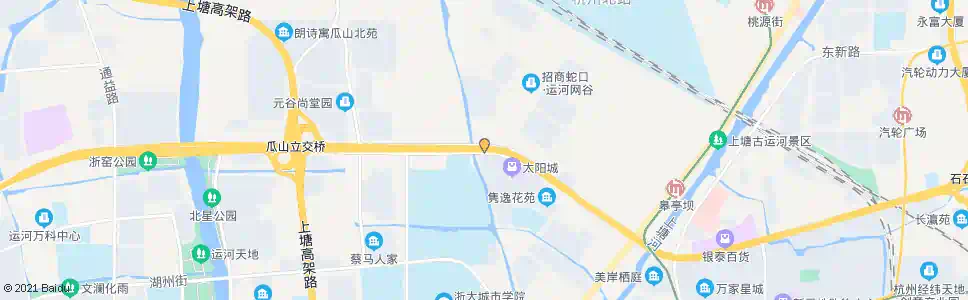 杭州热水港桥_公交站地图_杭州公交_妙搜公交查询2025