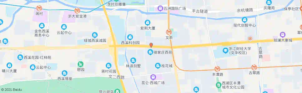 杭州蒋村商住区_公交站地图_杭州公交_妙搜公交查询2025