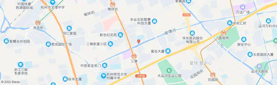 杭州长阳路三墩路口_公交站地图_杭州公交_妙搜公交查询2025