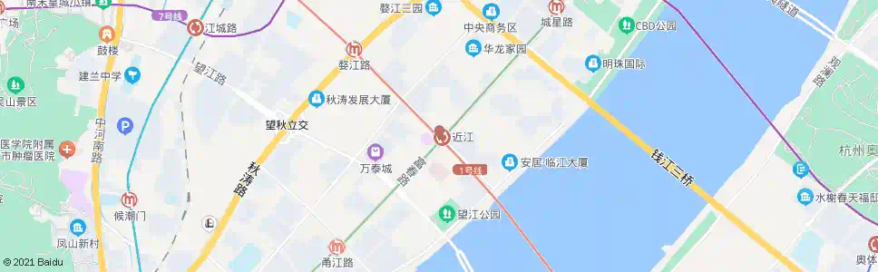 杭州近江站_公交站地图_杭州公交_妙搜公交查询2025