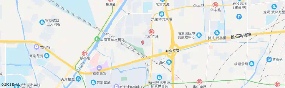 杭州北景芳洲苑_公交站地图_杭州公交_妙搜公交查询2025