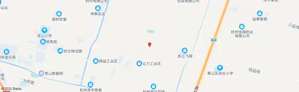 杭州众力村南_公交站地图_杭州公交_妙搜公交查询2025