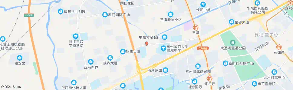杭州振华路西行路口_公交站地图_杭州公交_妙搜公交查询2025