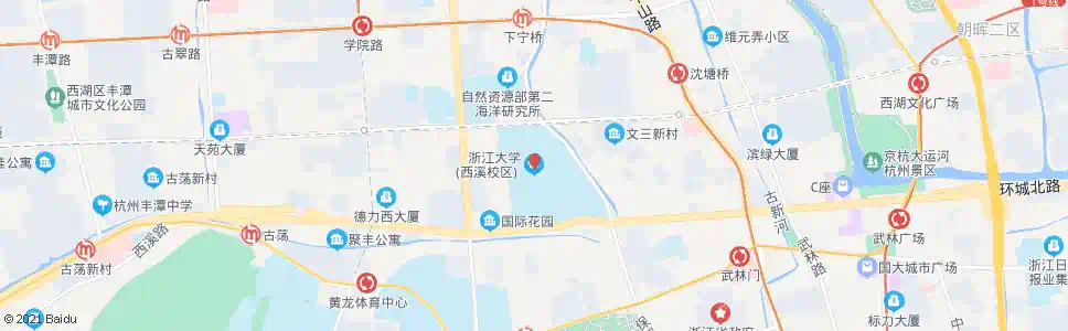 杭州浙大西溪校区_公交站地图_杭州公交_妙搜公交查询2025