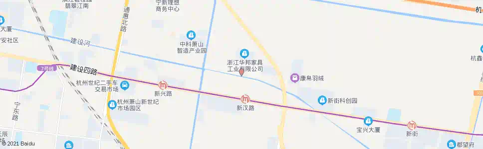 杭州新胜_公交站地图_杭州公交_妙搜公交查询2025