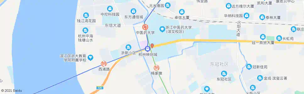杭州滨文路浦沿路口_公交站地图_杭州公交_妙搜公交查询2025