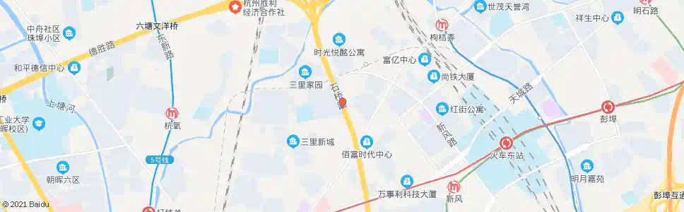 杭州三里亭_公交站地图_杭州公交_妙搜公交查询2025