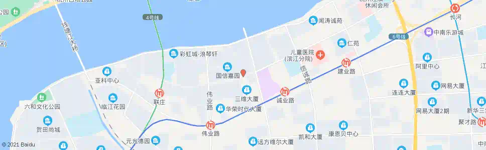杭州滨盛路火炬大道口_公交站地图_杭州公交_妙搜公交查询2025