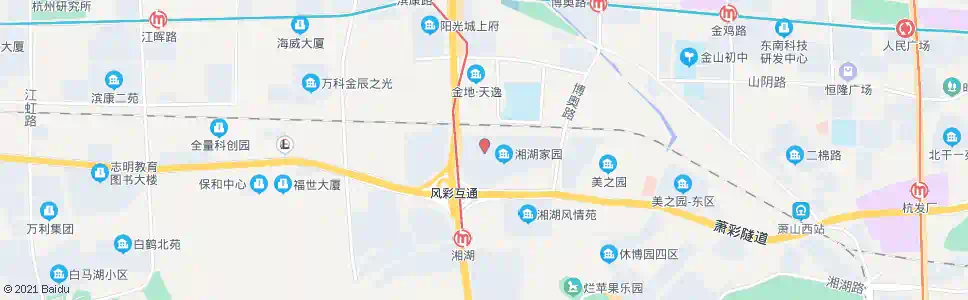 杭州湘湖家园_公交站地图_杭州公交_妙搜公交查询2025