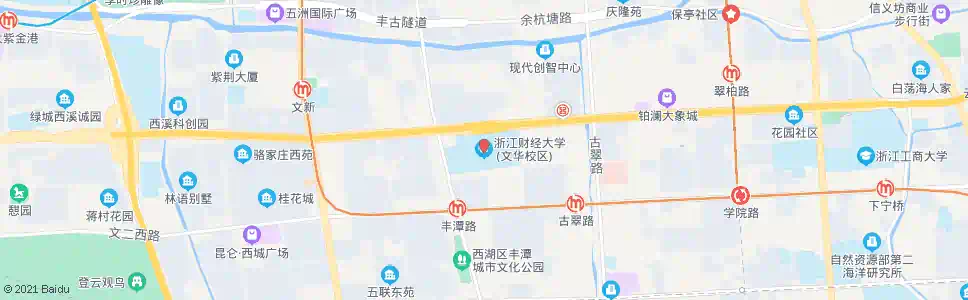 杭州浙江财经学院_公交站地图_杭州公交_妙搜公交查询2025